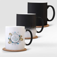 BK Gift Kişiye Özel Sihirli Kupa Bardak (Yılbaşı Temalı-16)