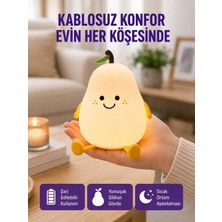 Ersert Ers Şarjlı Armut Masa Lambası Renk Değiştiren LED Gece Işığı