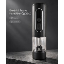 Ersert Ers Mutfak ve Sofra Kullanımına Uygun Çift Hazneli Elektrikli Tuz Karabiber Öğütücü