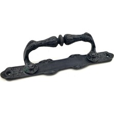 Ersert Ers Antika Tarz Dekoratif Pirinç Dar Yan Çekme Kapı Kolu - 225X37 Mm, Oksit