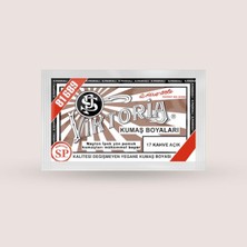 Str Store Viktoria Kumaş Boyasi 17 Açık Kahve - (3 Paket Boya + 2 Paket Fiske)