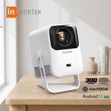 Str Store Vevshao A15 Projeksiyon Cihazı, Full Hd Destekli, Android 14, 300 Ansı, Autofocus, Wi-Fi 6, Bluetooth 5.4, 100° Döndürülebilir Stand