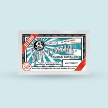 Str Store Viktoria Kumaş Boyasi 45 Zümrüt - (3 Paket Boya + 2 Paket Fiske)