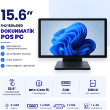 Grandstarr W156M 15.6" FHD i5 7. Nesil | 8GB RAM | 120GB SSD Dokunmatik POS PC