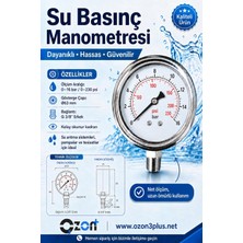 Str Store Ozon Plus Manometre 0-16 Basınç Ölçer - Basınç Göstergesi
