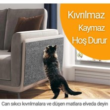 Str Store Kedi Tırmalama Matı Koltuk Kenarı Koruyucu Yapışkanlı Tırmalama Pedi Mobilya Koruma Minderi Dayanıklı Kolay Temizlenebilir Kedi Halısı Tırmalama Halısı Yapışkanlı Her Yüzeye Uygulanabilir