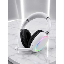 Ersert Şık Bluetooth Kulaklık 10 Metre Kablosuz Kullanım Beyaz
