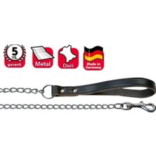 Str Store Deri Saplı Zincir Uzatma, 100CM/4MM, Siyah