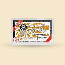 Str Store Viktoria Kumaş Boyasi 56 Altın Sarı - (3 Paket Boya + 2 Paket Fiske)