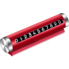 Str Store Araç Içi Metal Çevrilebilen Numaratör Kırmızı