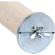 Str Store Ahşap Papağan Kuş Tüneği Boy 20 cm Çap 3 cm