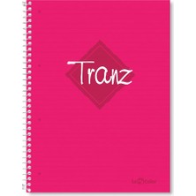 Str Store Lé Color 2012095/1 Tranz Pp Kapak, 1.hamur Kağıt Spiralli Defter, Pembe
