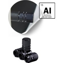 Str Store Aluminyum Sibop Kapağı Dörtlü Set Jet Siyah