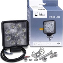 Str Store Led-Çalışma Farı S1500-12/24V - 1500LM - Montaj/vidalanmış - Hareketli Montaj Barı - Yakın Alan Aydınlatması - Kablo Uzunluğu: 800MM - Soket Modeli: Açık Kablo Uçları LED Work La 1ga 357 103-012