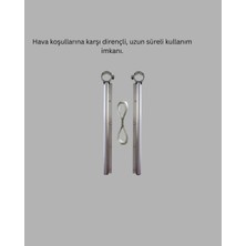 Ersert Pratik Çamaşır Askılığı 25X60 cm Kare Balkonlar Için