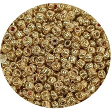 Ersert Ers- Dökme Cam Kum Boncuk (11/0) 2 mm - 60 Gram - Altın - BNC059