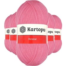 Ersert Ers- 5 Adet Kristal Çift Katlı El Örgü Lif Ipi Koyu Pembe K1790