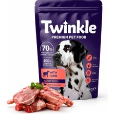 Str Store Twinkle Kuzulu Yetişkin Köpek Maması 1 kg - Kuzu Etli Kuru Köpek Maması -%70 Hayvansal Protein - Tam ve Dengeli Beslenme - Tüy ve Deri Desteği