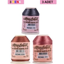 Ersert Ers- 3 Adet Altınbaşak Oya ve Dantel Ipi 20 gr - Royaleks - No: 938 - 111 - 119