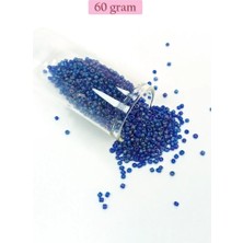 Ersert Ers- Dökme Cam Kum Boncuk (11/0) 2 mm - 60 Gram - Koyu Mavi - BNC052