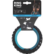 Str Store Ring King Köpek Oyuncağı Single Mavi/siyah
