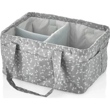 Ersert Ers- Katlamalı Anne & Bebek Organizer 795 Gri Çiçek