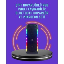 Ersert Ers- Ev ve Dış Mekan Kullanımına Uygun Rgb Işıklı Hoparlör