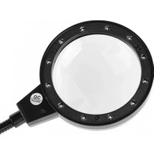 Ersert Ers- Nikula-12 LED Clipslı Işıklı Büyüteç,işıklı Masa Lambası Çalışma Lambası