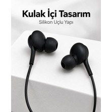 Elvasta Dmtk- Eldm- Elva- Siyah Tasarımlı Jak Girişli Kablolu Kulak Içi Kulaklık El Tk