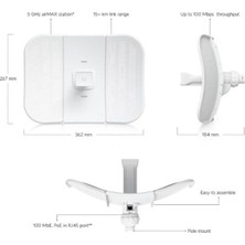 Ubiquiti Ubıquıtı Lbe-M5-23 5ghz 23DBI 20KM Ptp/ptmp Dış Ortam Access Poınt(Adaptörlü)