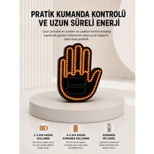 Ersert Ers- Pilli LED Işık Araç Camı Için Uzaktan Kumandalı El Simgesi