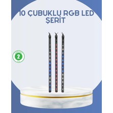 Ersert Ers- Dış Mekan LED Kayan Yıldız Işığı 10 Çubuk Aydınlatma