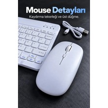 Ersert Ers- Kablosuz Klavye Mouse Seti Beyaz Türkçe Q