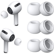 Relatos [3 Çift] Yedek Kulaklık Uçları - Airpods Pro 1. ve 2. Nesil Ile Uyumlu, Gürültü Azaltma Delikli, Airpods Pro Için Silikon Kulaklık Uçları, Taşınabilir Saklama Kutusu ve Şarj Kasesine Uygun (Küçük)