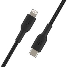 Relatos Örgülü Usb-C - Lightning Kablosu (Hızlı Şarj Kablosu) Hızlı Şarj Mfi Sertifikalı Usb-C Kablosu (1m, Siyah)