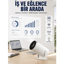 Ersert Ers- HDMI ve USB Girişli Uzun Ömürlü Ampullü Projeksiyon
