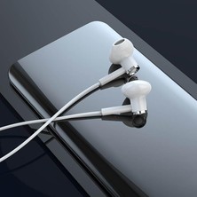 Relatos Mikrofonlu Kablolu 3.5mm Jack Girişli Kulaklık – Net Ses, Günlük Kullanım (Beyaz)