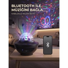 Ersert Ers- Bluetooth Rgb Parti Işığı Hoparlörlü Disko Lambası Mp3 USB ve Hafıza Kartı Destekli
