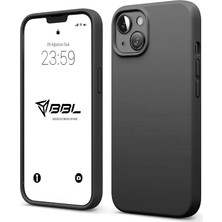 Relatos iPhone 15 Plus Ile Uyumlu Kılıf Ince ve Dayanıklı Sıvı Silikon 3 Katmanlı Tam Kaplamalı Şık Yumuşak Jel Hissi Yüksek Kalite Kauçuk Telefon Kılıfı (Antrasit Siyah