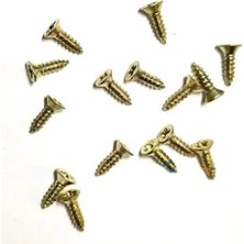 Ersert Ers- Klips, Menteşe, Ayak, Ağaç, Sunta Vidası 2,2x7,5mm - Sarı 100 Adet