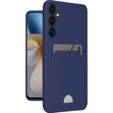 Relatos Samsung Galaxy A16 5g Kılıf Kelvin Kartvizitli Silikon - Lacivert