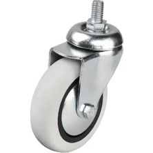 Ersert Ers- 352 - 75X25 mm Pvc Makaralı Vidalı Teker 4 Adet