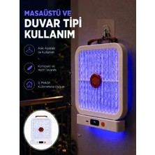 Ersert Ers- Şarjlı Uv Işıklı Sinek Öldürücü Cihaz Beyaz Elektrikli Sivrisinek Yok Edici