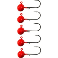 Powerex Rocket Jig Head Zoka 20GR Iğne No 5/0 Kırmızı 5 Adet