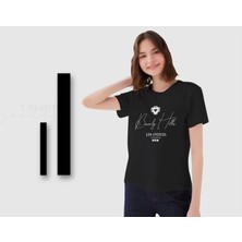 Bk Gift Beverly Hills Tasarımlı Kadın Siyah T-Shirt, Arkadaşa Hediye, Doğum Günü Hediyesi, Trend Tişört, Sevgili Hediyesi-1 Small
