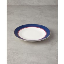 Relatos Carny Bone Porselen Servis Tabağı 25 cm Lacivert