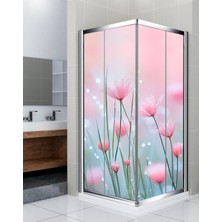 Renkli Hobby Duşakabin Kaplama Folyo Sticker - Banyo Duşakabin Kapağı Kaplama - Kendinden Yapışkanlı