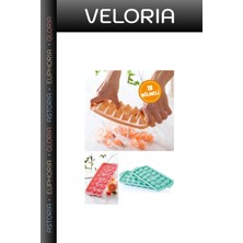 Veloria Yeni Nesil Günlük Kullanım Soğutma Aracı Parti Malzemesi Elmas 18 Bölmeli Buz Kalıbı