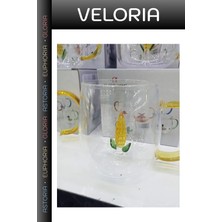 Veloria Premium Hediyelik Eşya Ilginç Fincan Ev Hediyesi 3D Mısır Figürlü Kupa Bardak