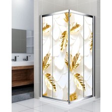 Renkli Hobby Duşakabin Kaplama Folyo Sticker - Banyo Duşakabin Kapağı Kaplama - Kendinden Yapışkanlı